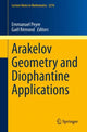 Book cover of: Arakelov Geometry and Diophantine Applications. By: Emmanuel Peyre