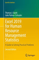 Book cover of: Excel 2019 for Human Resource Management Statistics. By: Thomas Quirk - undifferentiated
