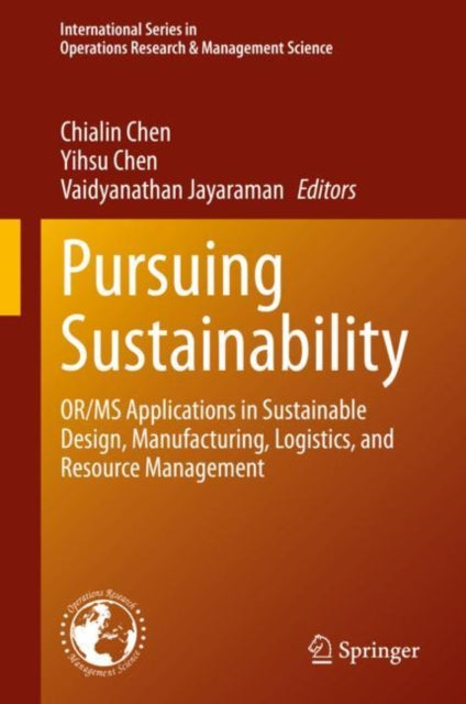 Book cover of: Pursuing Sustainability. By: Chialin Chen