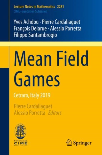 Book cover of: Mean Field Games. By: Yves Achdou