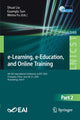 Book cover of: e-Learning, e-Education, and Online Training. By: Shuai Liu