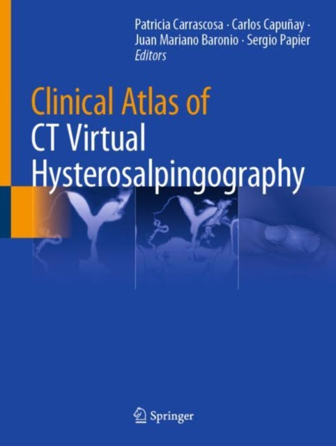 Book cover of: Clinical Atlas of CT Virtual Hysterosalpingography. By: Patricia Carrascosa