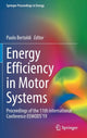 Book cover of: Energy Efficiency in Motor Systems. By: Paolo Bertoldi
