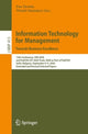Book cover of: Information Technology for Management: Towards Business Excellence. By: Ewa Ziemba