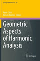 Book cover of: Geometric Aspects of Harmonic Analysis. By: Paolo Ciatti