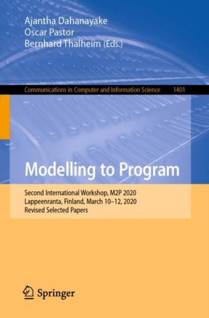 Book cover of: Modelling to Program. By: Ajantha Dahanayake