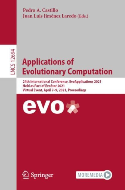 Book cover of: Applications of Evolutionary Computation. By: Pedro A. Castillo