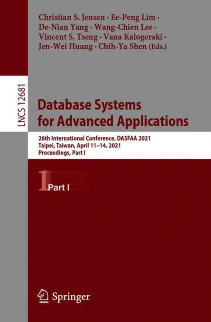 Book cover of: Database Systems for Advanced Applications. By: Christian S. Jensen