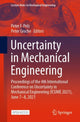 Book cover of: Uncertainty in Mechanical Engineering. By: Peter F. Pelz