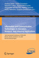 Book cover of: Information and Communication Technologies in Education, Research, and Industrial Applications. By: Andreas Bollin