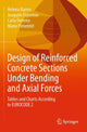 Book cover of: Design of Reinforced Concrete Sections Under Bending and Axial Forces. By: Helena Barros