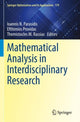 Book cover of: Mathematical Analysis in Interdisciplinary Research. By: Ioannis N. Parasidis