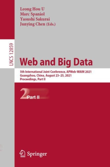 Book cover of: Web and Big Data. By: Leong-Hou U
