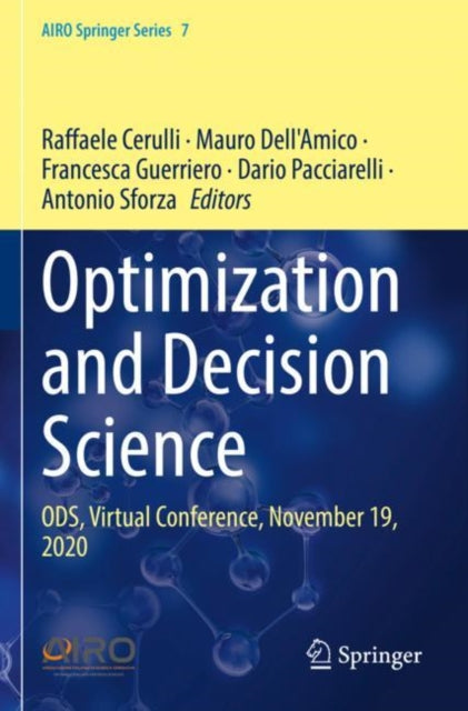 Book cover of: Optimization and Decision Science. By: Raffaele Cerulli