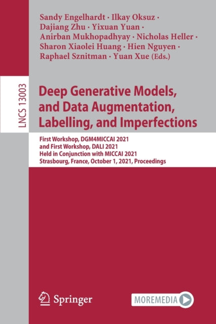Book cover of: Deep Generative Models, and Data Augmentation, Labelling, and Imperfections. By: Sandy Engelhardt