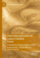 Book cover of: Internationalization of Luxury Fashion Firms. By: Andrea Runfola