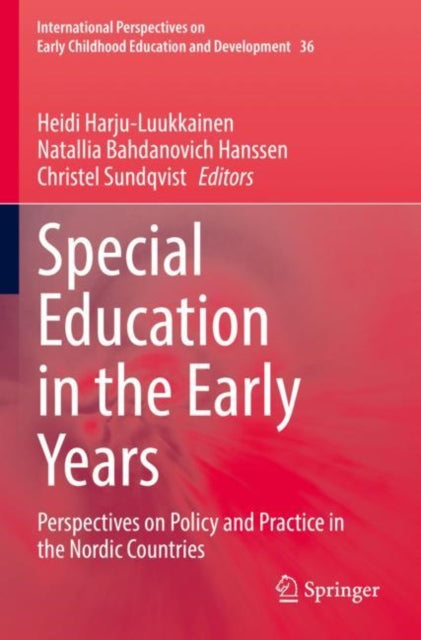 Book cover of: Special Education in the Early Years. By: Heidi Harju-Luukkainen