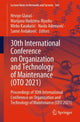 Book cover of: 30th International Conference on Organization and Technology of Maintenance (OTO 2021). By: Hrvoje Glavas