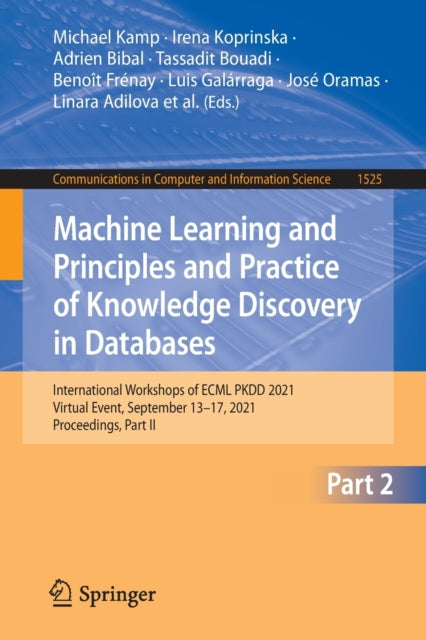 Machine Learning and Principles and Practice of Knowledge Discovery in Databases