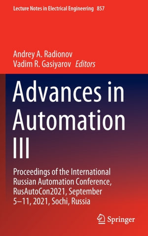 Advances in Automation III