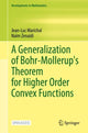 Book cover of: Generalization of Bohr-Mollerup's Theorem for Higher Order Convex Functions. By: Jean-Luc Marichal