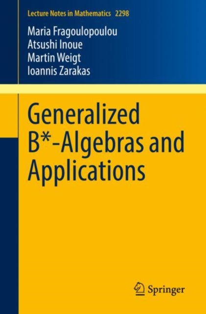 Book cover of: Generalized B*-Algebras and Applications. By: Maria Fragoulopoulou
