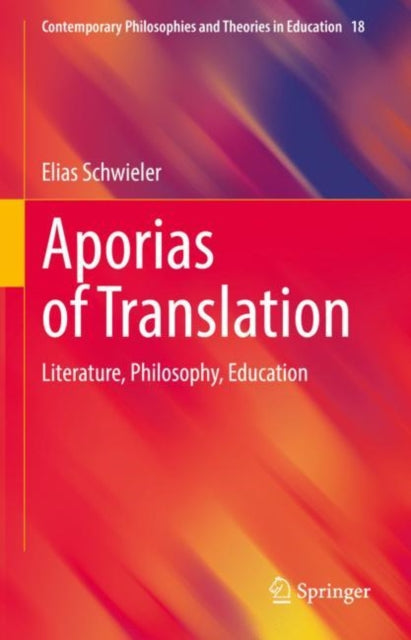 Book cover of: Aporias of Translation. By: Elias Schwieler
