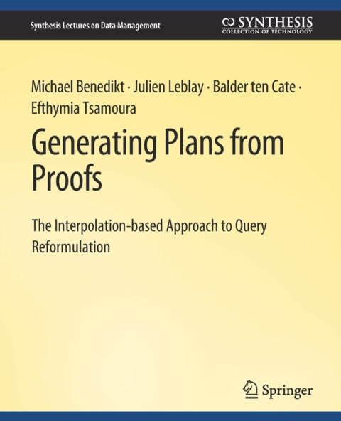 Generating Plans from Proofs