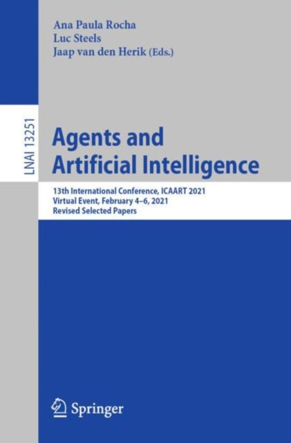 Book cover of: Agents and Artificial Intelligence. By: Ana Paula Rocha