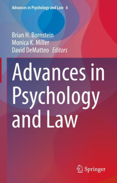 Book cover of: Advances in Psychology and Law. By: Brian H. Bornstein