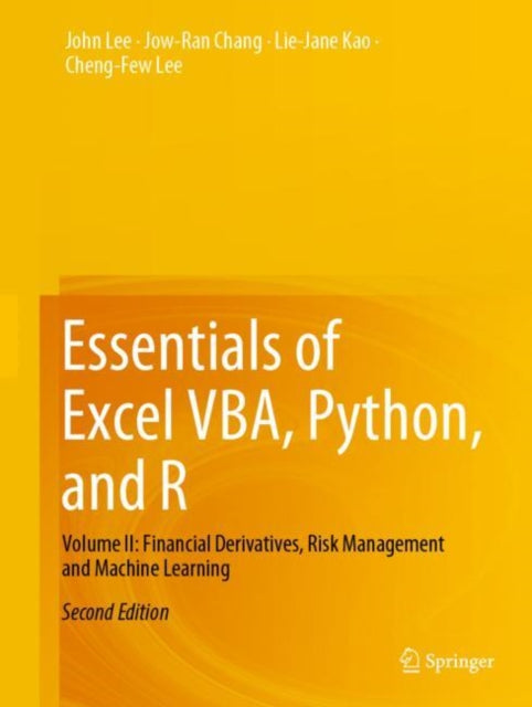 Book cover of: Essentials of Excel VBA, Python, and R. By: John Lee