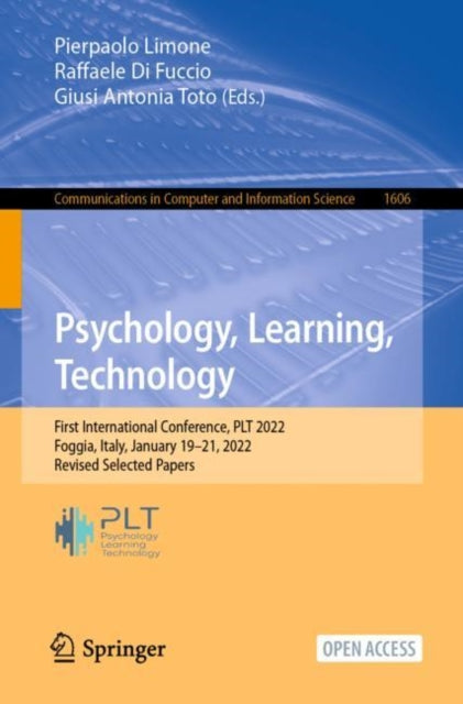 Book cover of: Psychology, Learning, Technology. By: Pierpaolo Limone