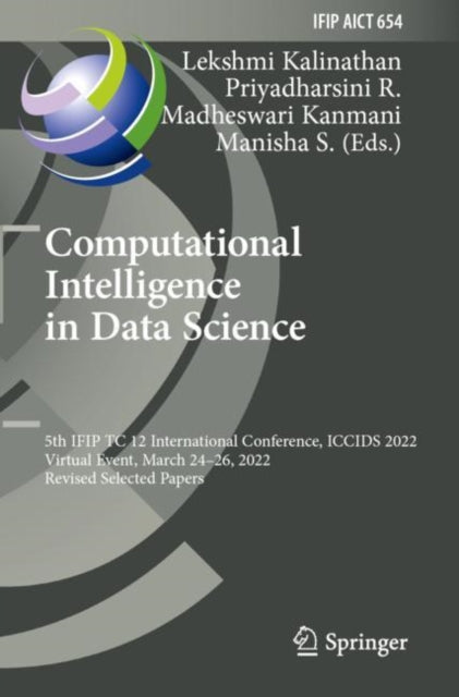 Book cover of: Computational Intelligence in Data Science. By: Lekshmi Kalinathan