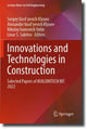 Book cover of: Innovations and Technologies in Construction. By: Sergey Vasil'yevich Klyuev
