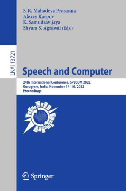 Book cover of: Speech and Computer. By: S. R. Mahadeva Prasanna