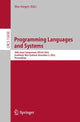 Book cover of: Programming Languages and Systems. By: Ilya Sergey