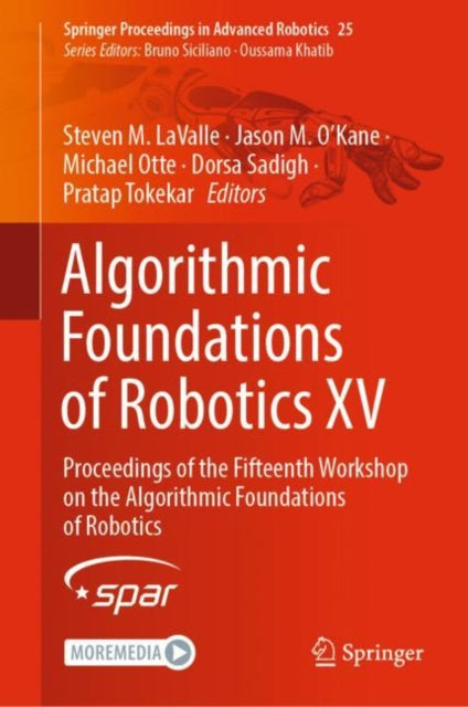 Book cover of: Algorithmic Foundations of Robotics XV. By: Steven M. LaValle