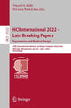 Book cover of: HCI International 2022 – Late Breaking Papers: Ergonomics and Product Design. By: Vincent G. Duffy