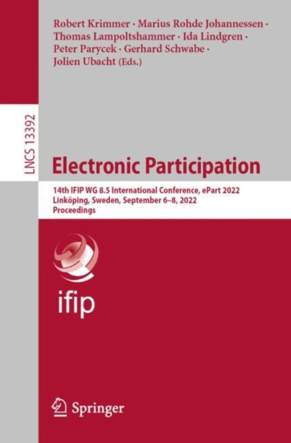 Book cover of: Electronic Participation. By: Robert Krimmer