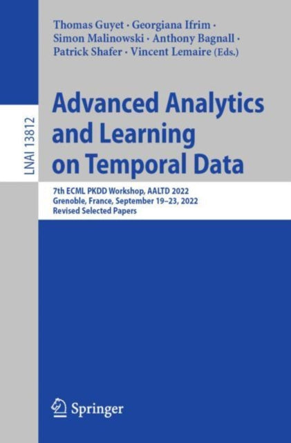 Book cover of: Advanced Analytics and Learning on Temporal Data. By: Thomas Guyet