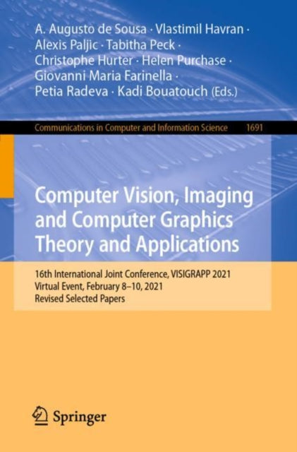Computer Vision, Imaging and Computer Graphics Theory and Applications