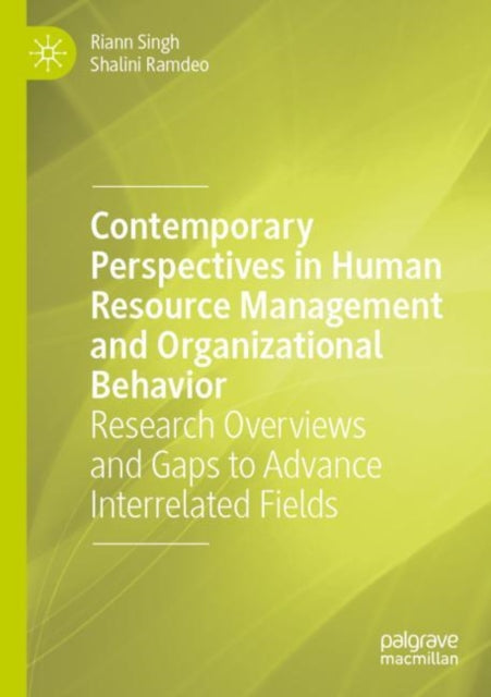 Book cover of: Contemporary Perspectives in Human Resource Management and Organizational Behavior. By: Riann Singh