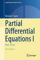 Book cover of: Partial Differential Equations I. By: Michael E. Taylor