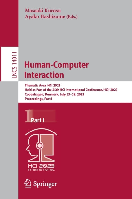 Book cover of: Human-Computer Interaction. By: Masaaki Kurosu