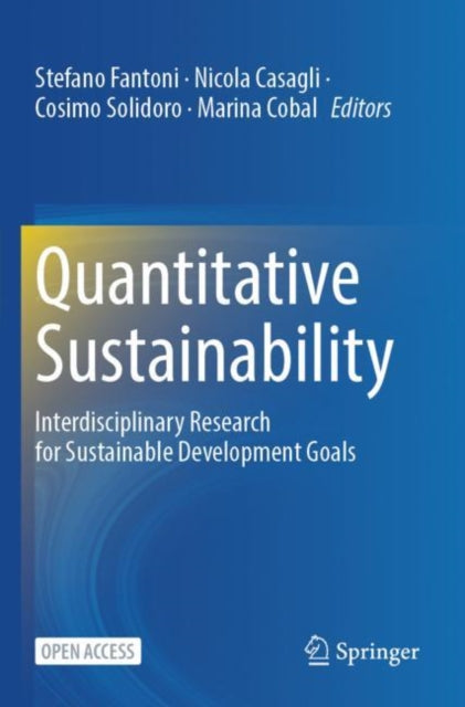 Book cover of: Quantitative Sustainability. By: Stefano Fantoni
