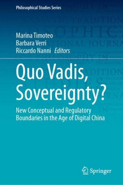 Book cover of: Quo Vadis, Sovereignty?. By: Marina Timoteo
