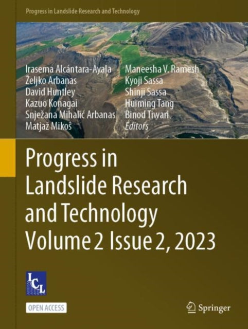 Book cover of: Progress in Landslide Research and Technology, Volume 2 Issue 2, 2023. By: Irasema Alcantara-Ayala