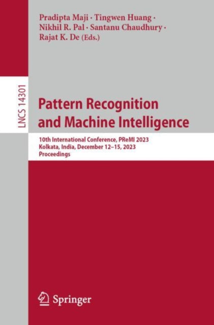 Book cover of: Pattern Recognition and Machine Intelligence. By: Pradipta Maji