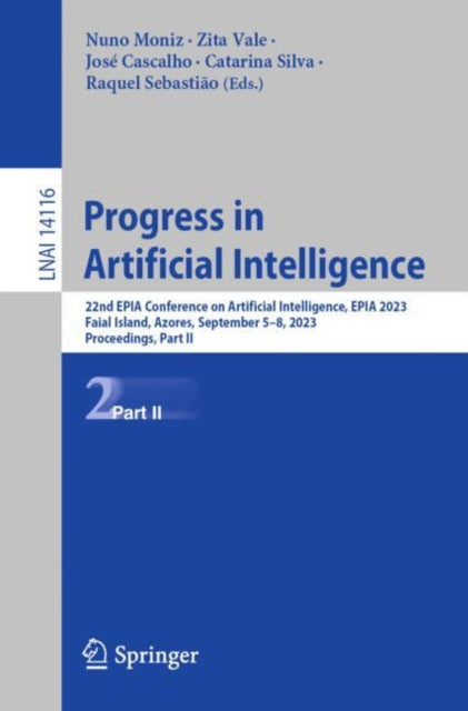 Book cover of: Progress in Artificial Intelligence. By: Nuno Moniz