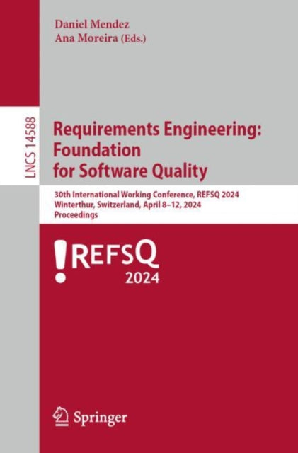 Book cover of: Requirements Engineering: Foundation for Software Quality